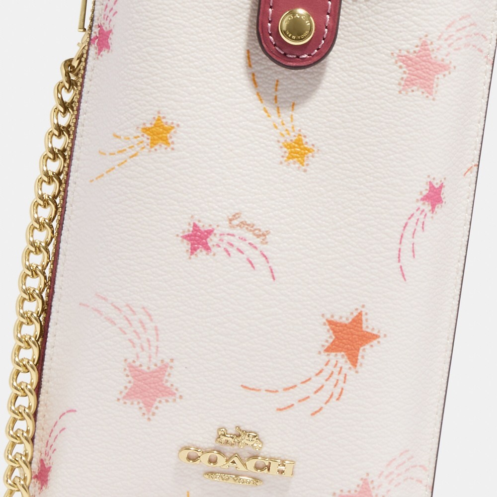 NWT Coach Outlet Phone Crossbody With Shooting Star Print - Picture 5 of 6
